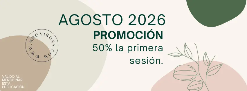 Promoción de terapia psicológica en agosto de 2026 con 50 % de descuento en la primera sesión. Atención presencial y en línea por la psicóloga Martha Rovirosa. Terapia psicológica en Villahermosa. 